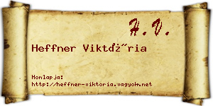 Heffner Viktória névjegykártya